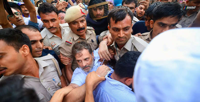 Rahul Gandhi detained outside PM's residence New Delhi