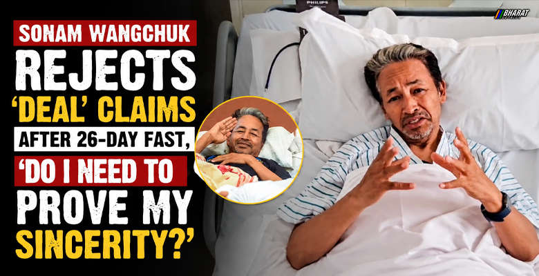 Social activist Sonam Wangchuk after ending his 26-day hunger strike following discussions with Union ministers.