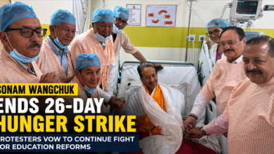 Climate activist Sonam Wangchuk ends his 26-day hunger strike at a hospital after meeting Union ministers amid ongoing student protests over alleged exam paper leaks.