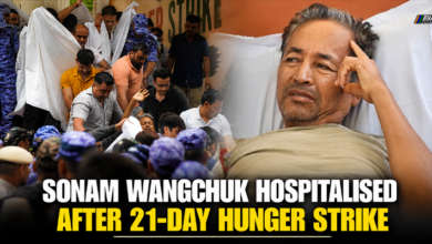 Activist Sonam Wangchuk being shifted to Safdarjung Hospital after his prolonged hunger strike at Jantar Mantar in New Delhi.