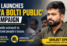 Abhijeet Dipke announcing the nationwide Kya Bolti Public campaign during a press conference in Chhatrapati Sambhajinagar