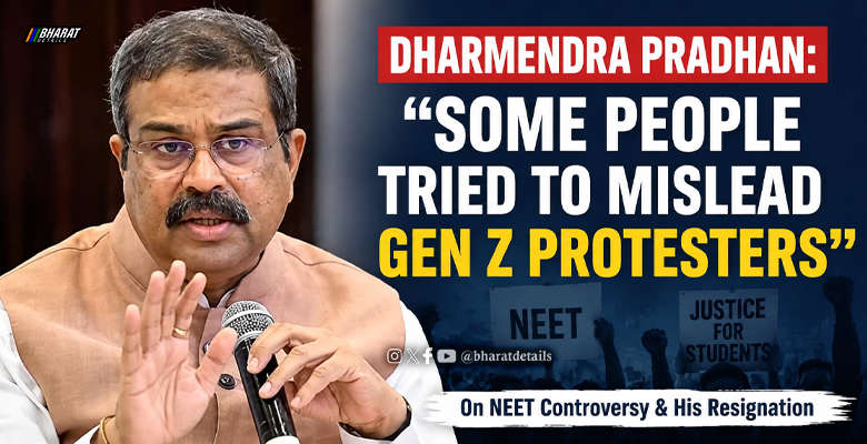 Dharmendra Pradhan speaking about Gen Z, NEET protests and his resignation as Education Minister