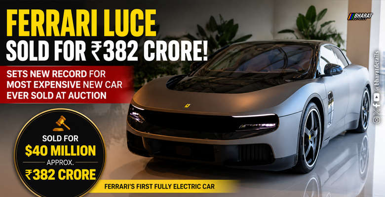 Ferrari Luce electric car sold for ₹382 crore at a charity auction