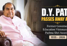 Former Governor and Padma Shri awardee D.Y. Patil, who passed away in Kolhapur after a prolonged illness.