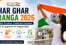 Har Ghar Tiranga 2026 campaign showing citizens displaying the Indian Tricolour