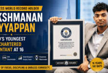 Lakshmanan Meyyappan, Guinness World Record holder for youngest male Chartered Accountant at 16