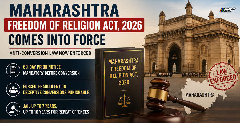 Maharashtra Freedom of Religion Act 2026 comes into force after Presidential assent
