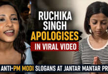 Ruchika Singh apologises in a viral video after controversy over anti-PM Modi slogans during the Jantar Mantar protest.