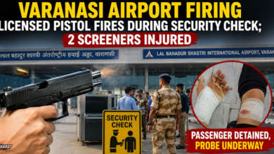 Varanasi airport firing after a passenger’s licensed pistol accidentally discharged during security screening