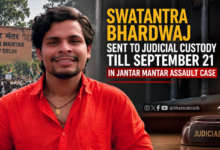 Swatantra Bhardwaj sent to judicial custody till September 21 in the Jantar Mantar assault case