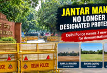 Jantar Mantar in New Delhi, formerly a designated protest venue, following the announcement of three alternative protest locations by Delhi Police.