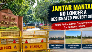 Jantar Mantar in New Delhi, formerly a designated protest venue, following the announcement of three alternative protest locations by Delhi Police.