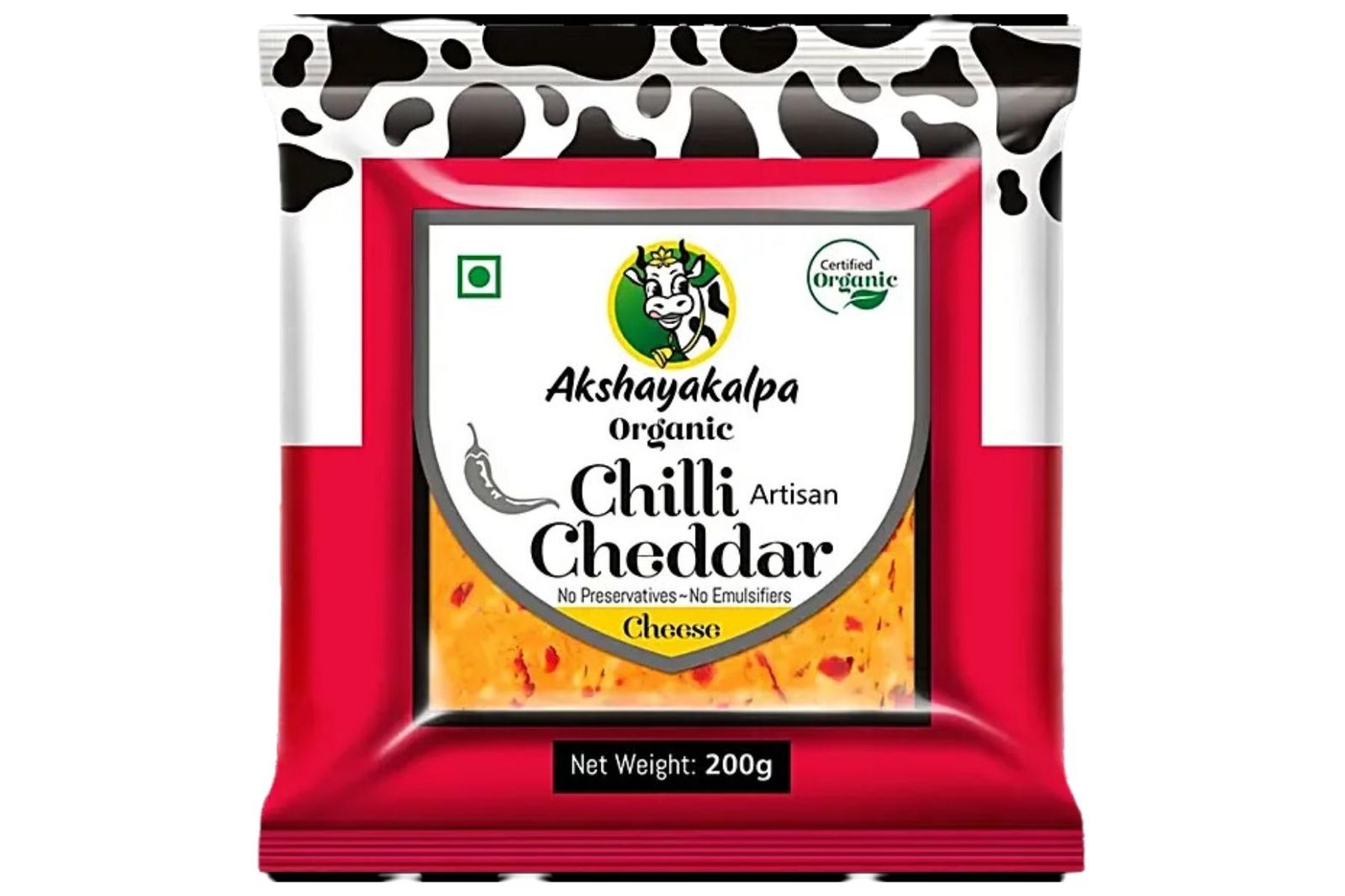 Akshayakalpa Organic Chilli Cheddar Cheese