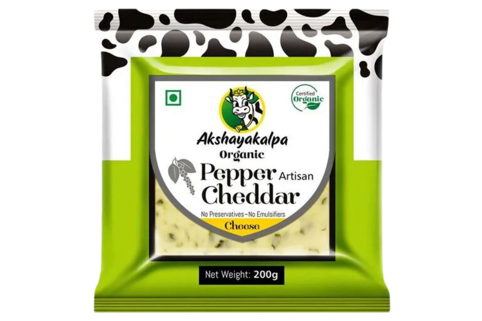 Akshayakalpa Organic Pepper Cheddar Cheese