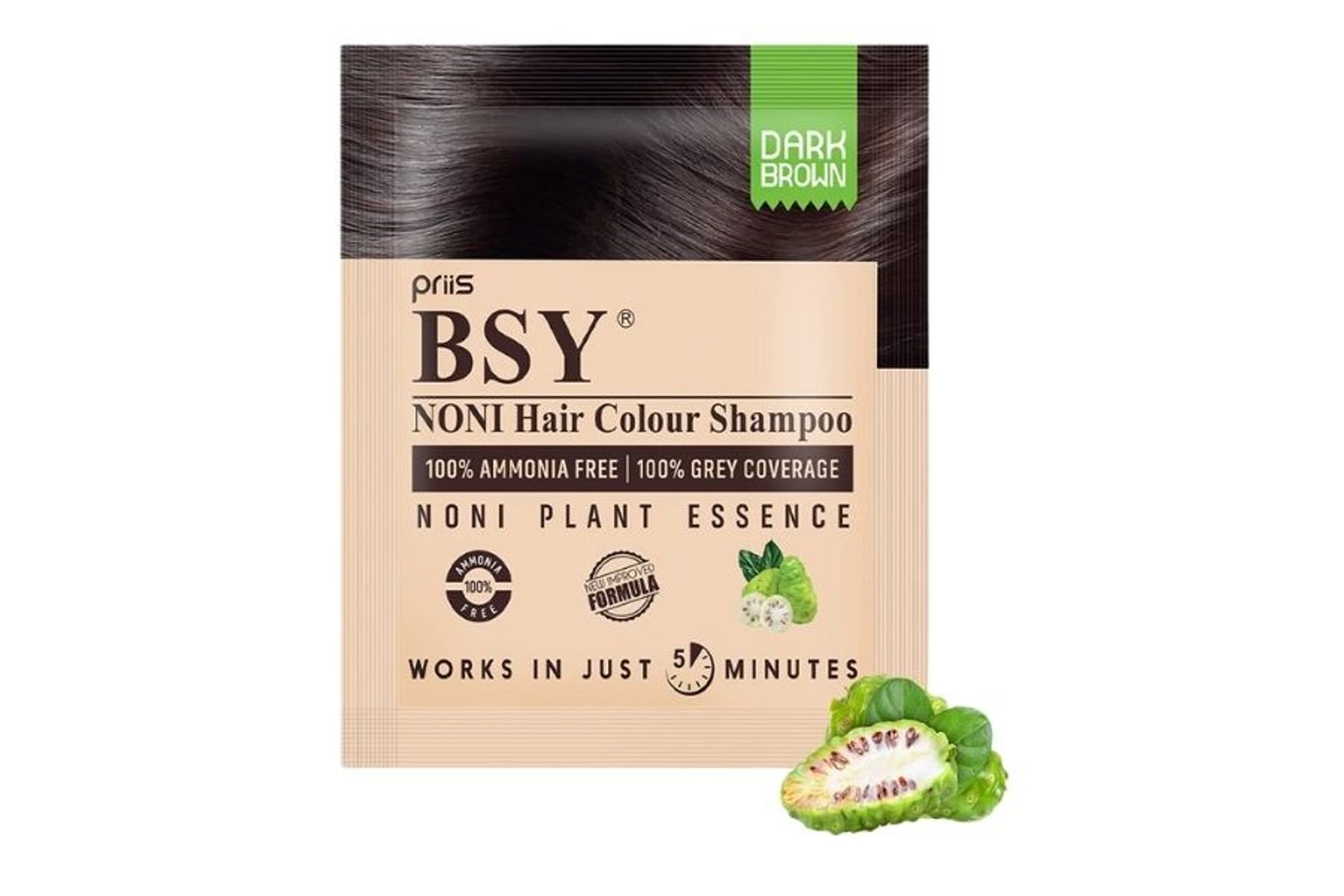 BSY Noni Brown Hair Magic Shampoo 20ml