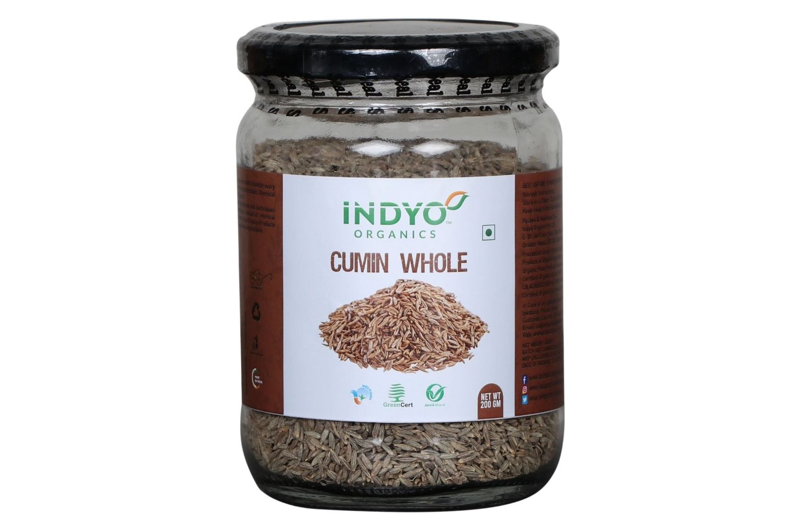 Indyo Organics Cumin Whole