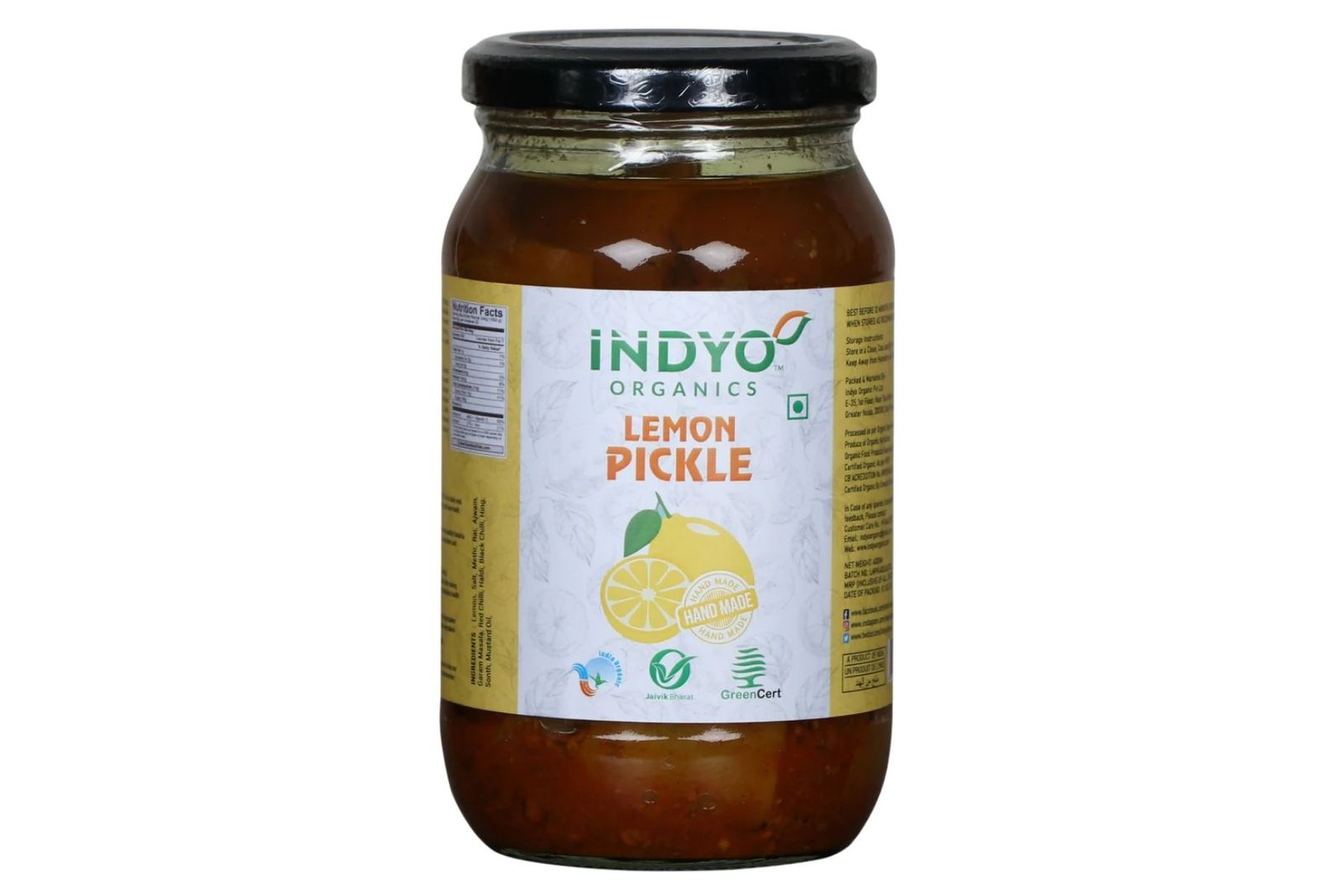 Indyo Organics Lemon Pickle