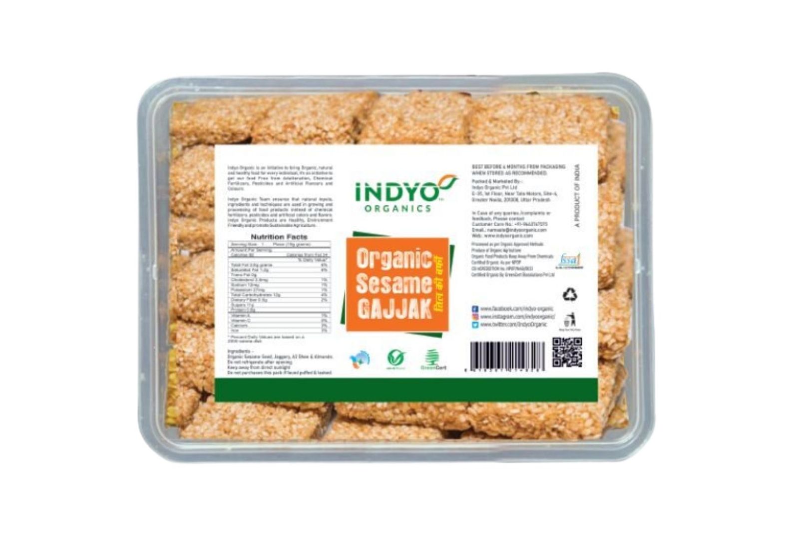 Indyo Organics Til Barfi