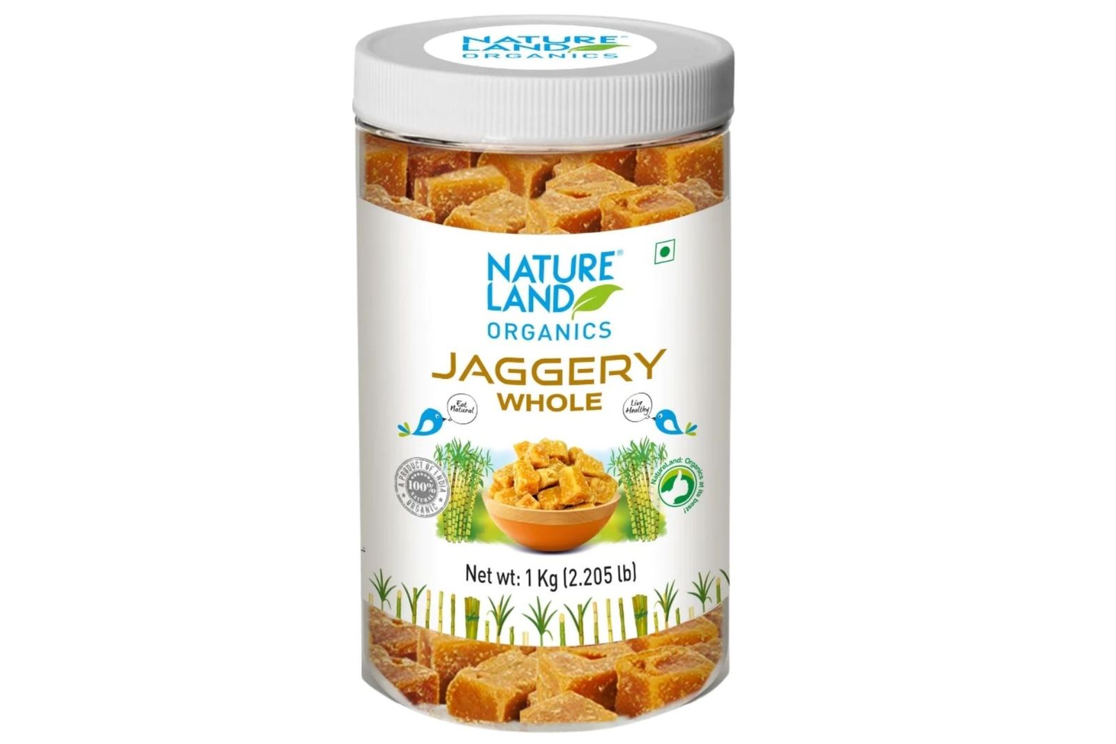 Natureland Organics Jaggery Whole (Jar)