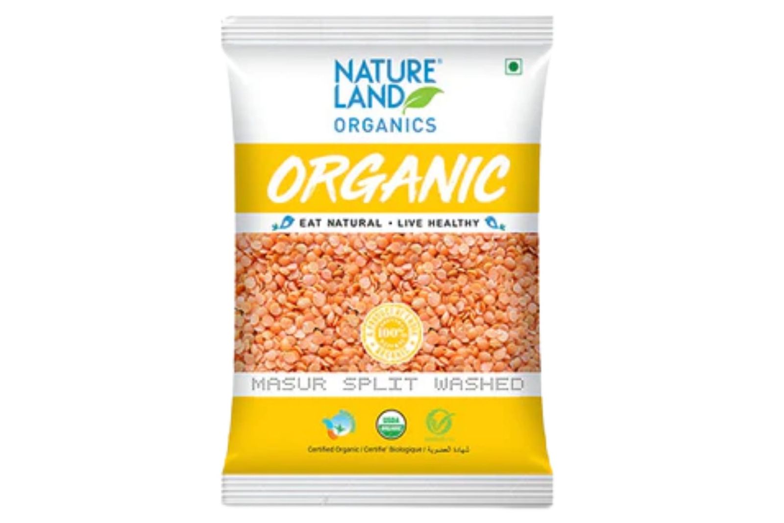 Natureland Organics Masur Split Washed