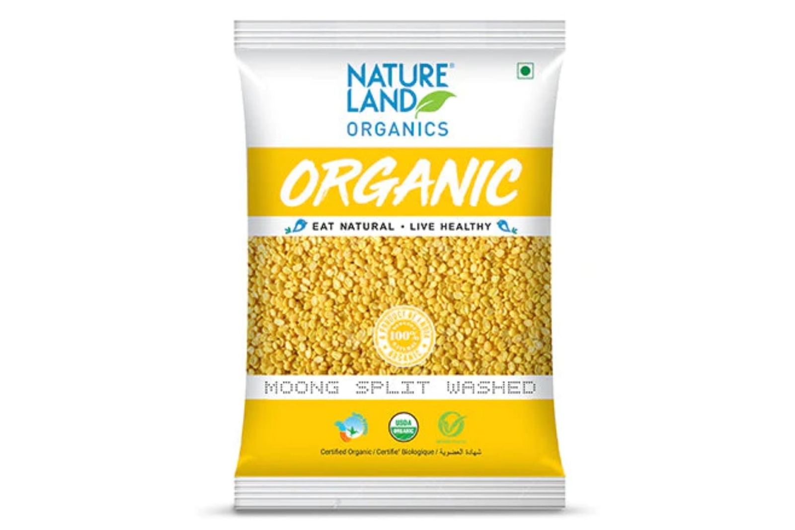 Natureland Organics Moong Split Washed