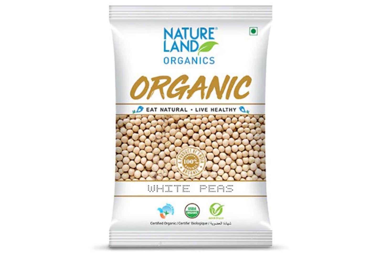 Natureland Organics White Peas