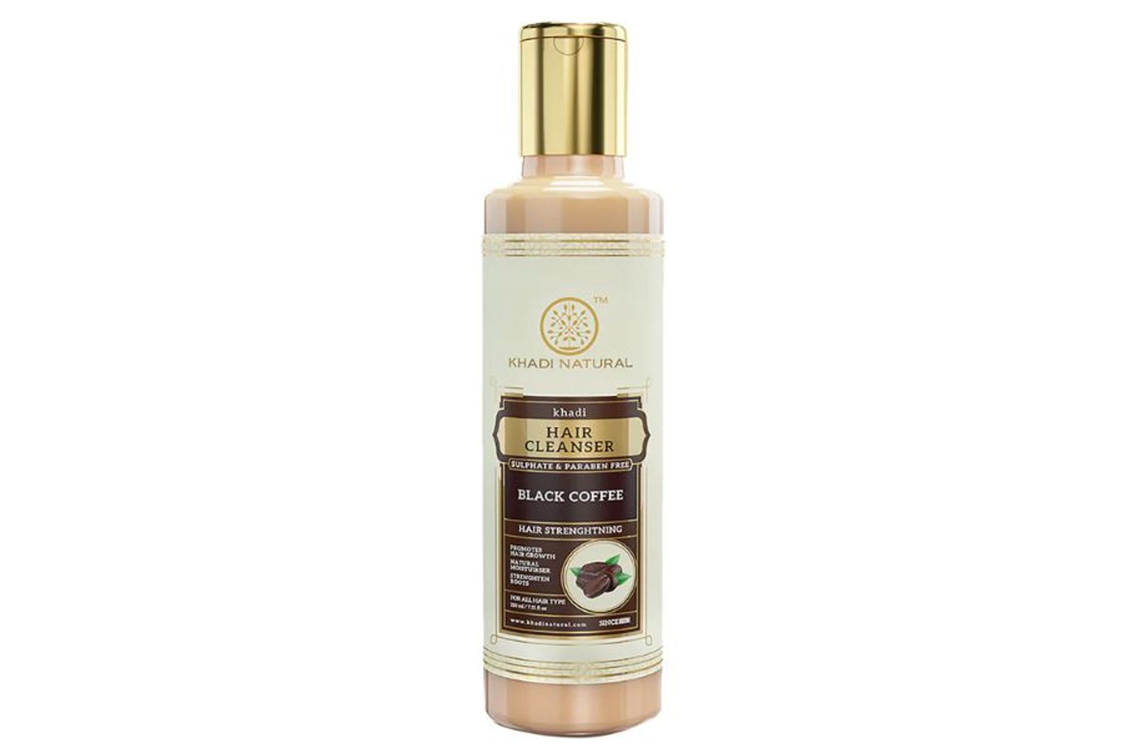 Khadi Natural Black Coffee Hair Cleanser- Sulphate & Paraben Free