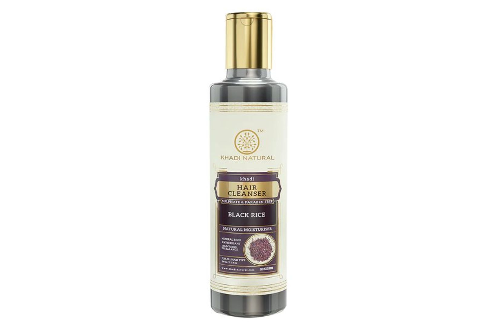 Khadi Natural Black Rice Hair Cleanser- Sulphate & Paraben Free