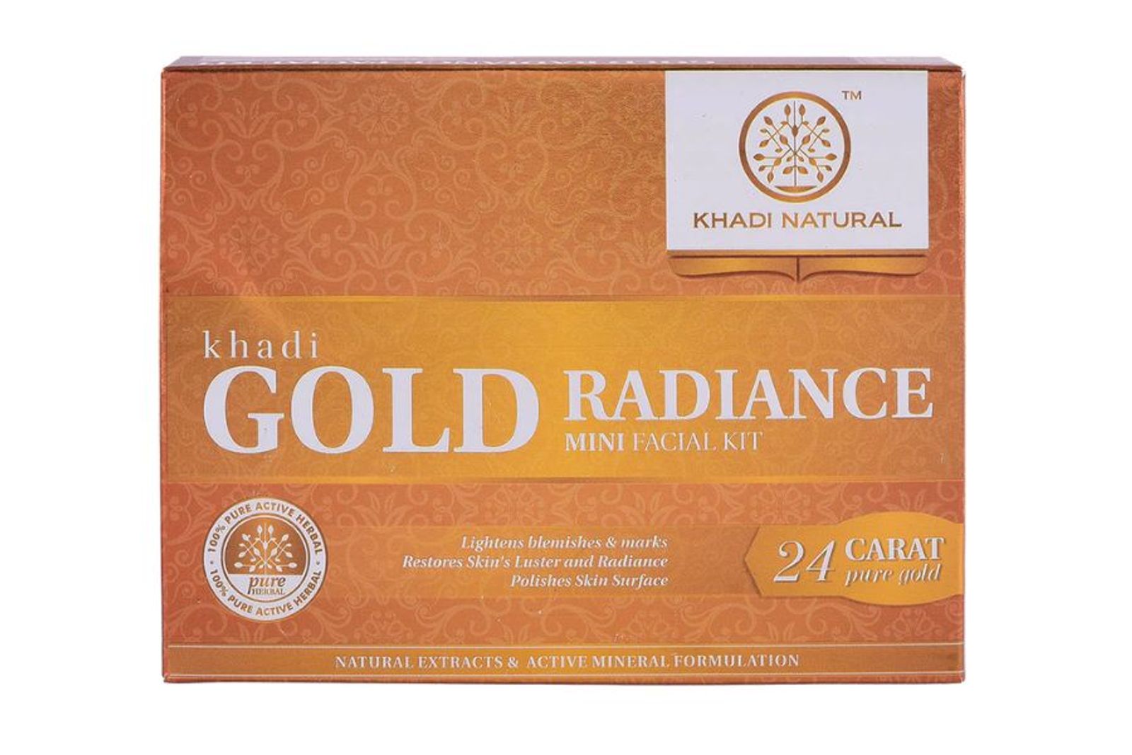 Khadi Natural Gold Radiance Mini Facial Kit