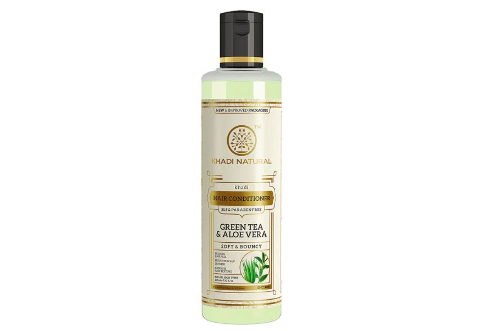 Khadi Natural Herbal Green Tea & Aloevera Hair Conditioner- Sls & Paraben Free