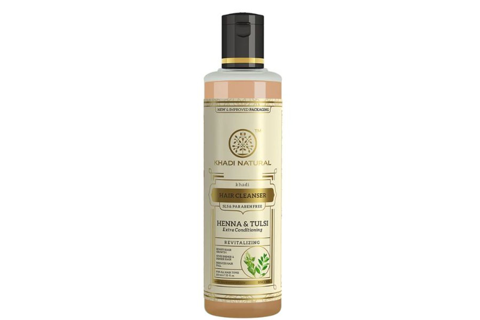 Khadi Natural Herbal Heena Tulsi Extra Hair Conditioning Cleanser- Sls & Paraben Free