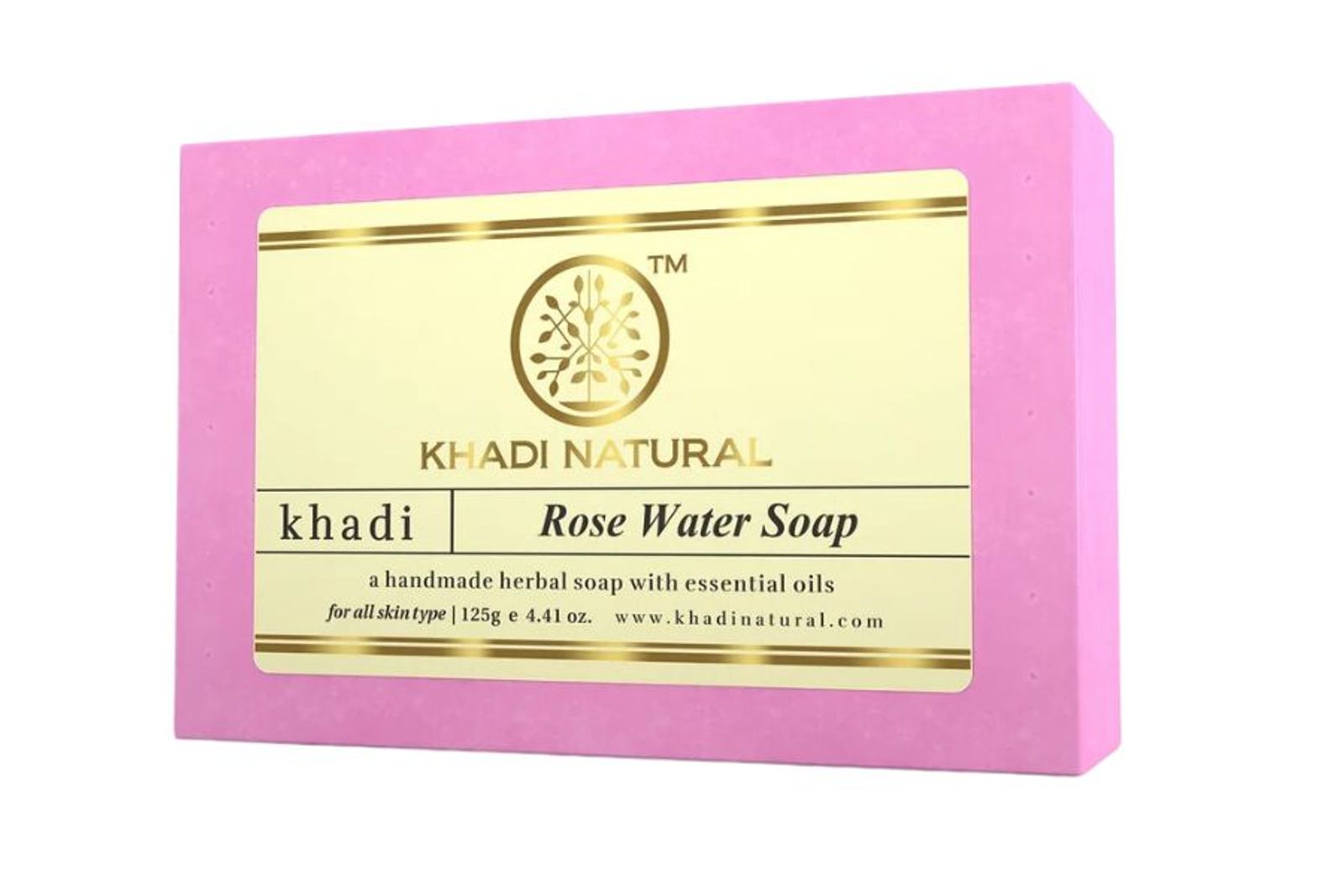 Khadi Natural Herbal Rose Water Soap