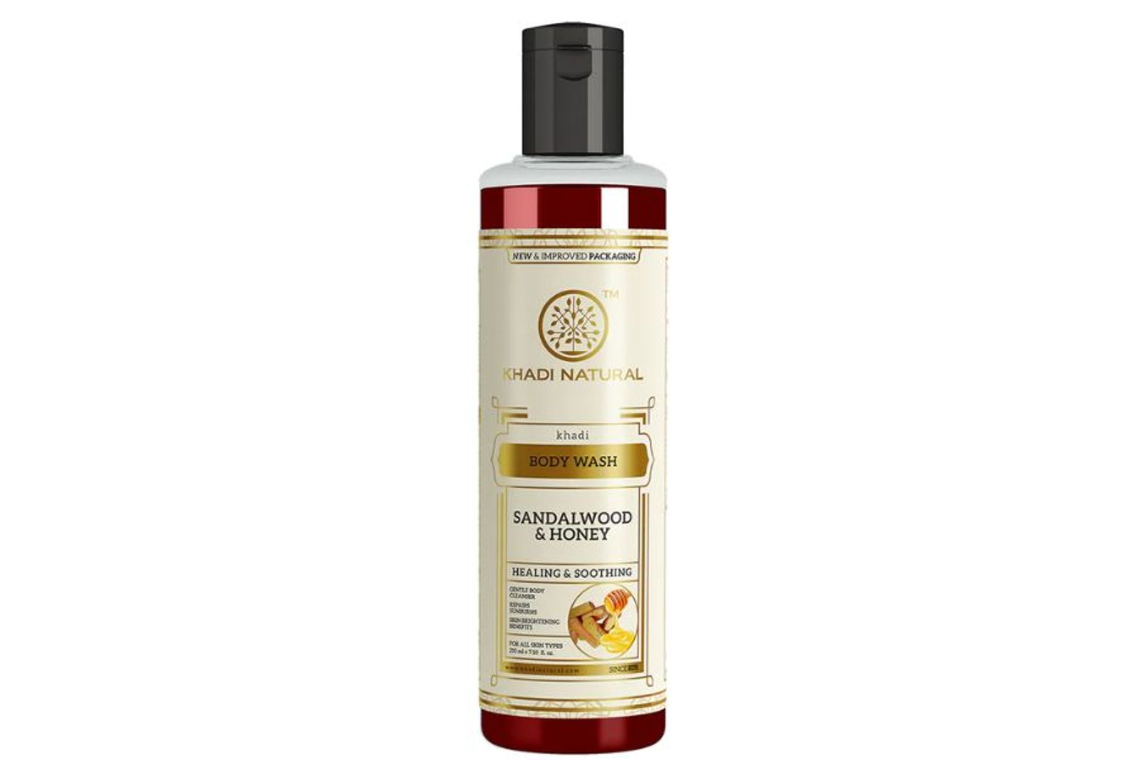 Khadi Natural Herbal Sandalwood & Honey Body Wash