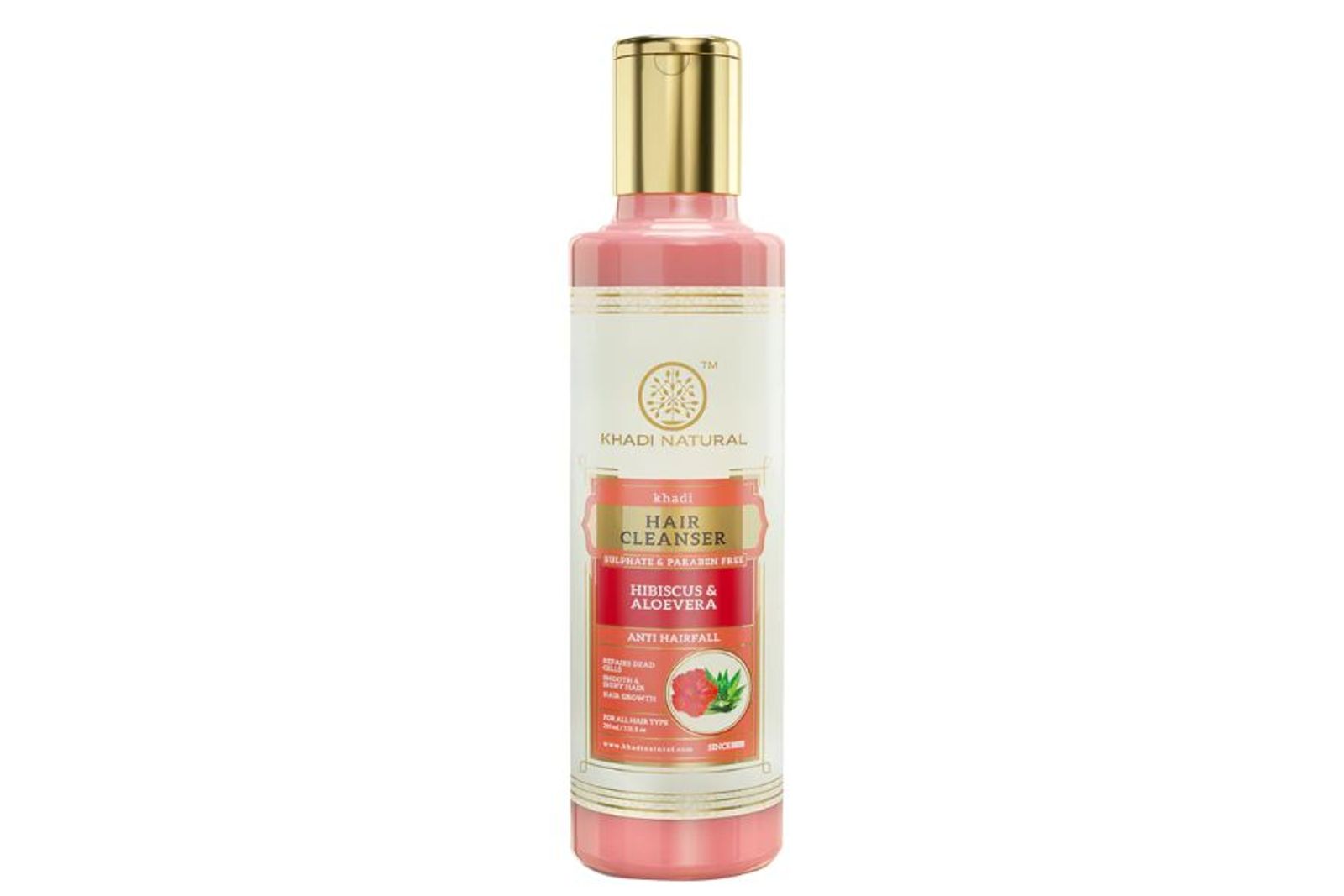 Khadi Natural Hibiscus & Aloevera Hair Cleanser-Sulphate & Paraben Free
