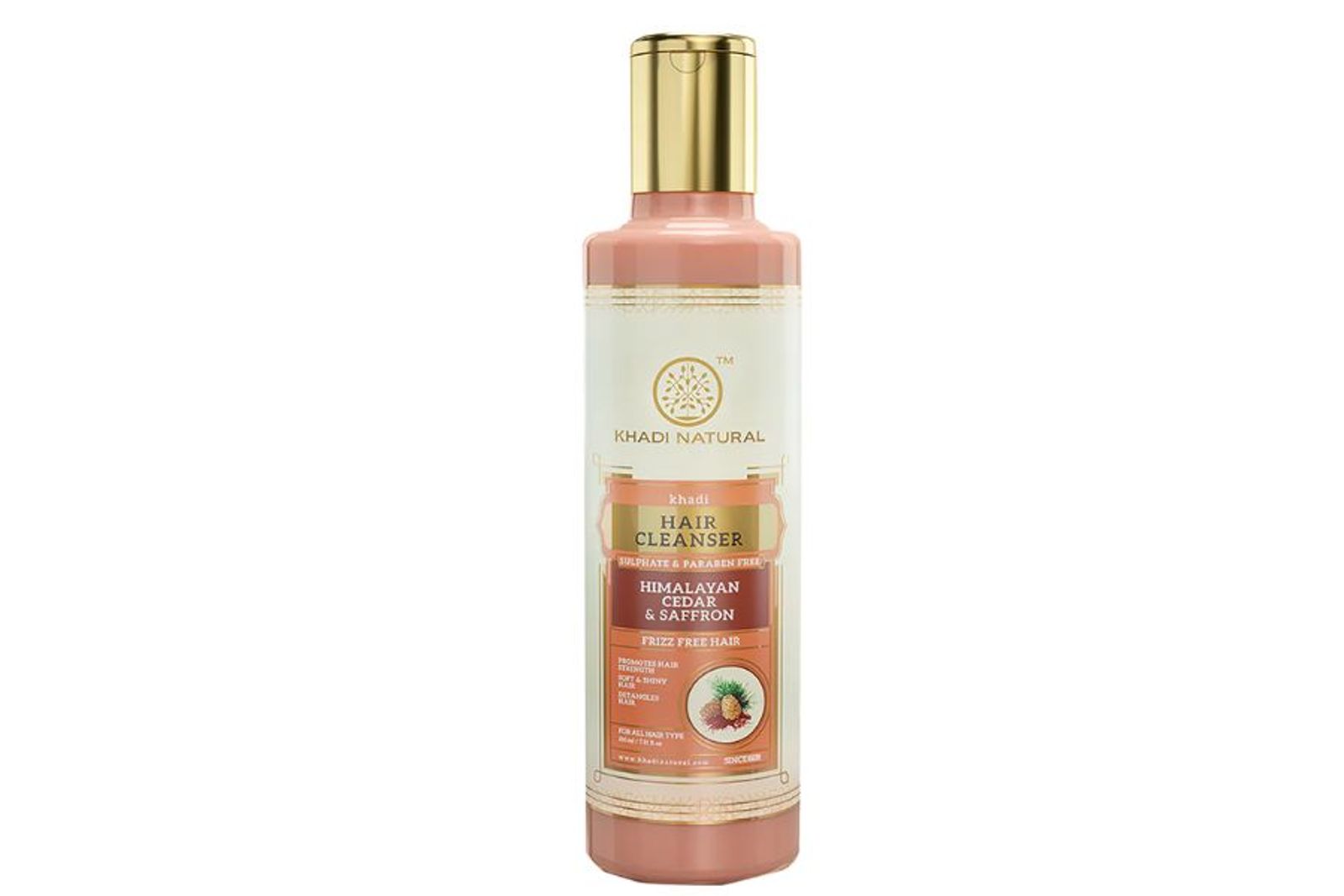 Khadi Natural Himalyan Cedar & Saffron Hair Cleanser- Sulphate & Paraben Free