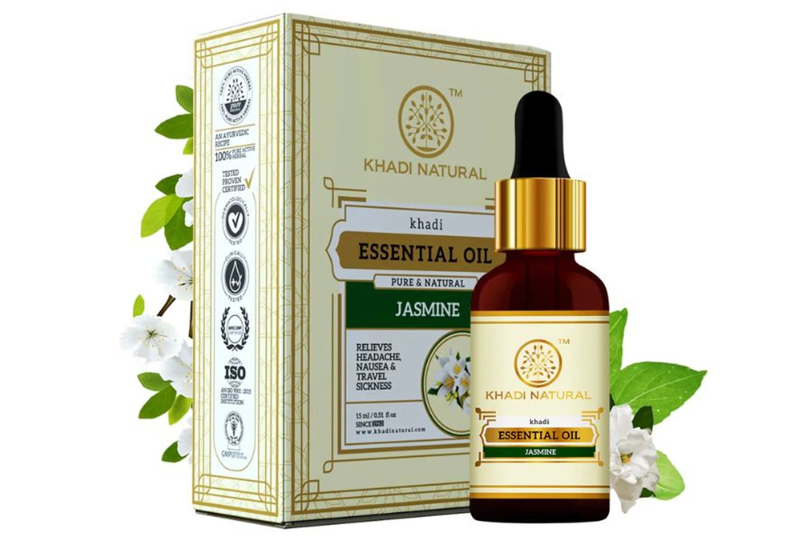 Khadi Natural Jasmine - Pure Essential Oil