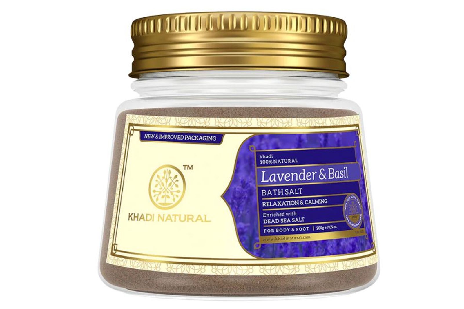 Khadi Natural Lavender & Basil Bath Salt