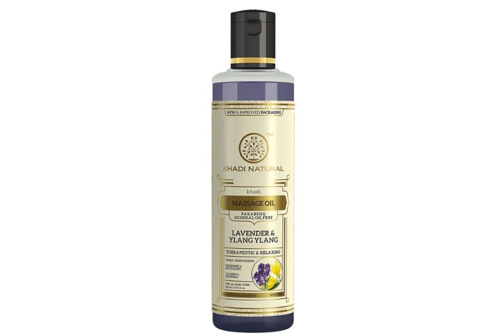 Khadi Natural Lavender & Ylang Ylang Massage Oil Paraben Mineral Oil Free