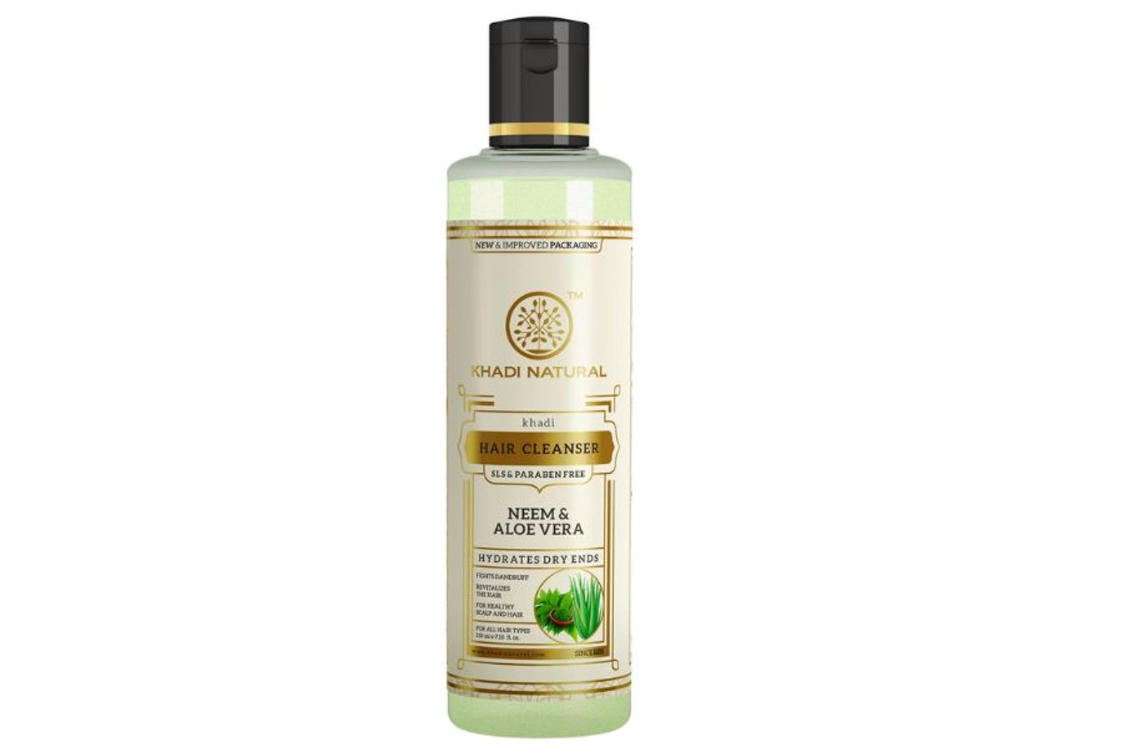 Khadi Natural Neem & Aloevera Herbal Hair Cleanser- Sls & Paraben Free