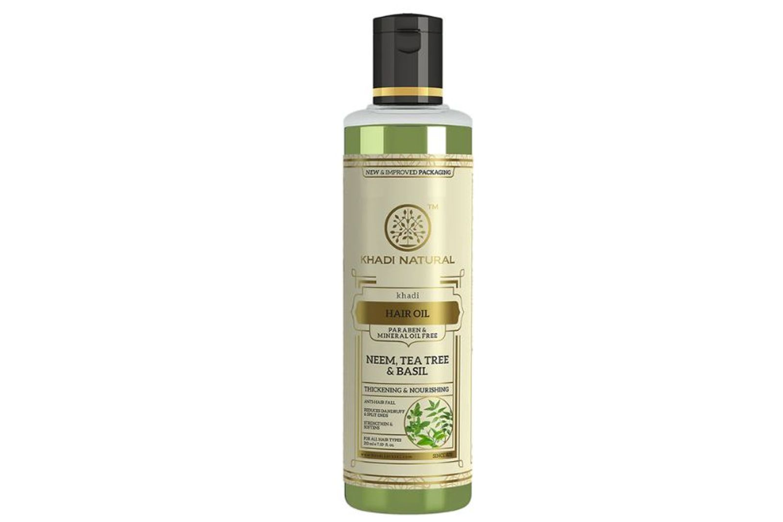 Khadi Natural Neem Teatree & Basil Hair Oil Paraben Mineral Oil Free