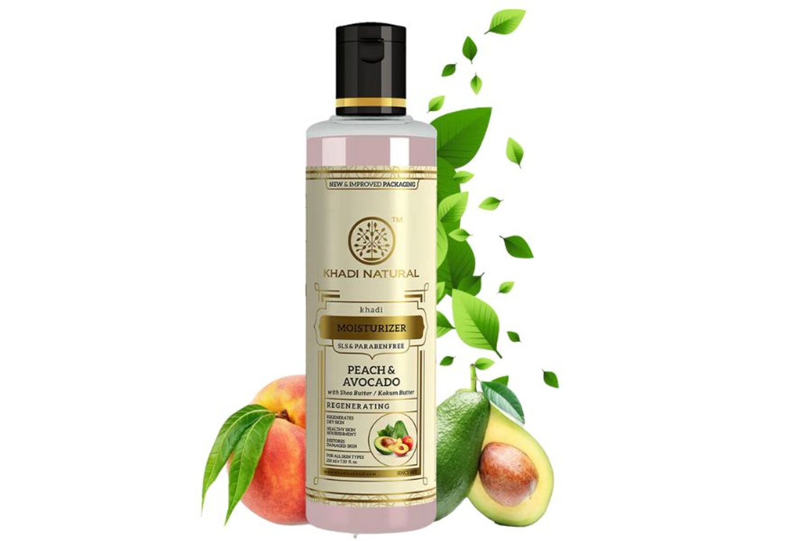 Khadi Natural Peach Avocado Moisturizer- Paraben Free