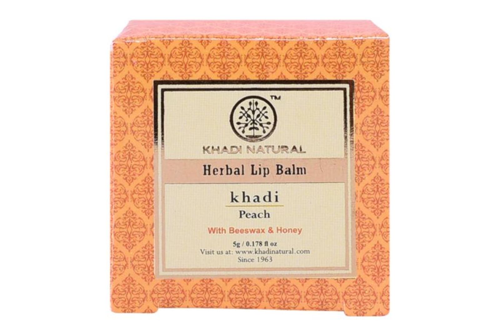 Khadi Natural Peach Lip Balm