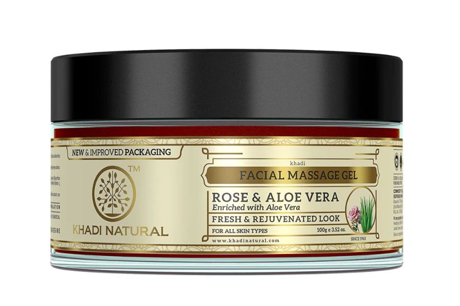 Khadi Natural Rose & Aloevera Facial Massage Gel