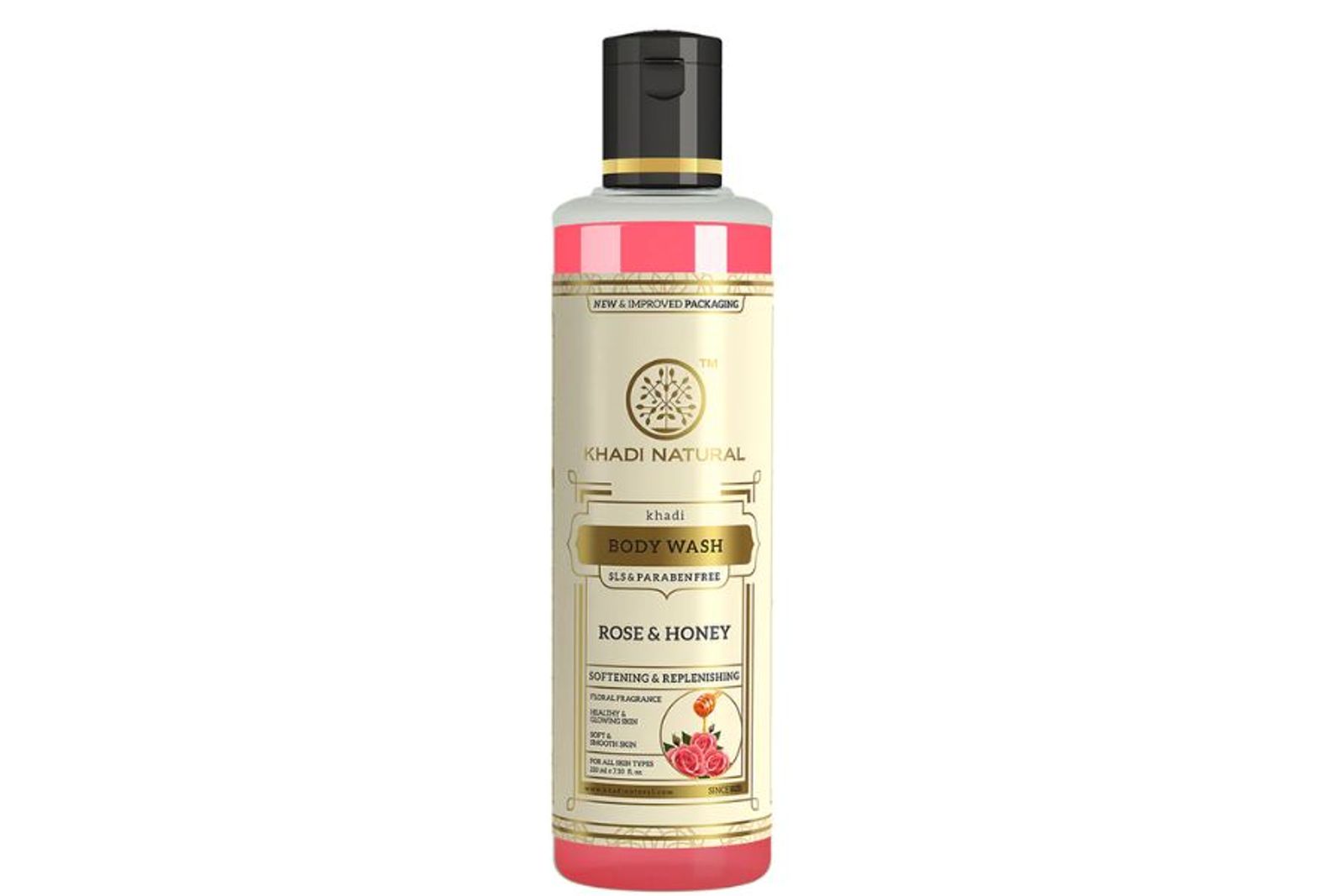 Khadi Natural Rose And Honey Body Wash- Sls & Paraben Free