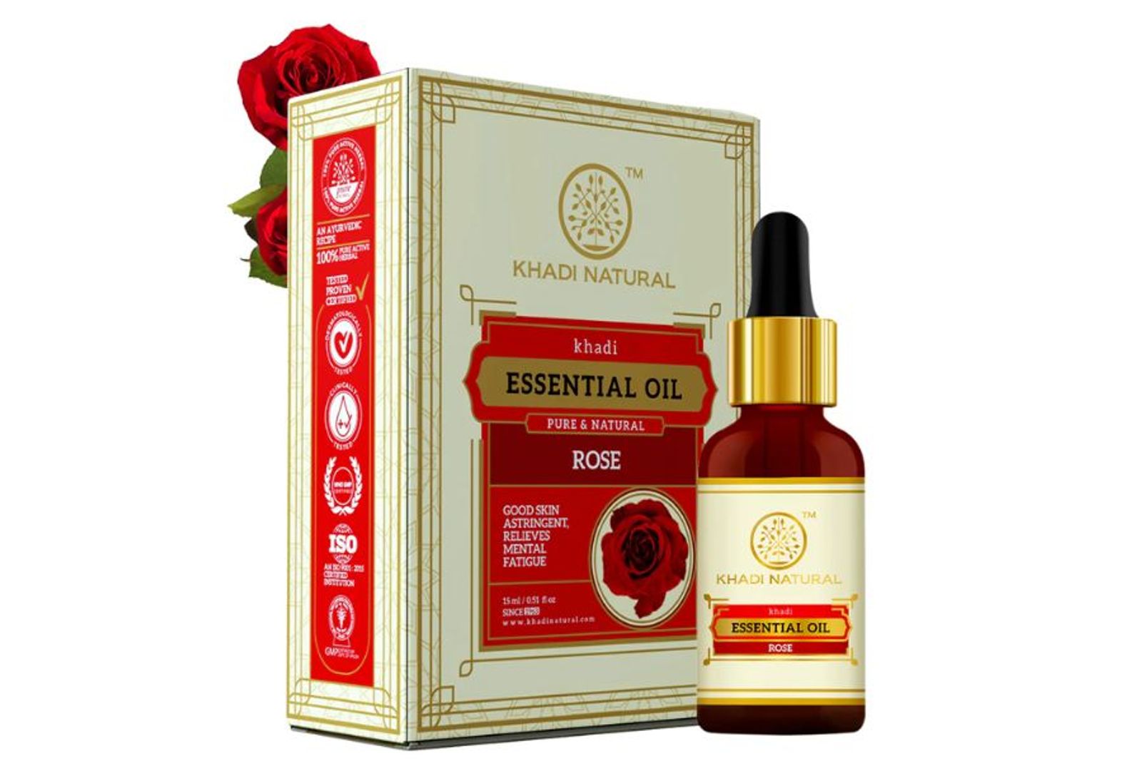 Khadi Natural Rose - Pure Essential Oil