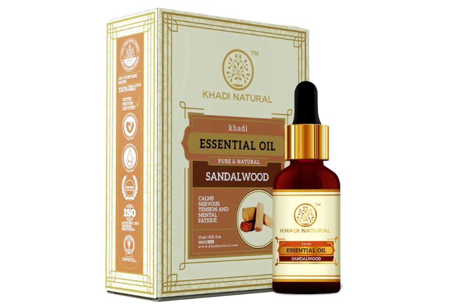 Khadi Natural Sandalwood - Pure Essential Oil