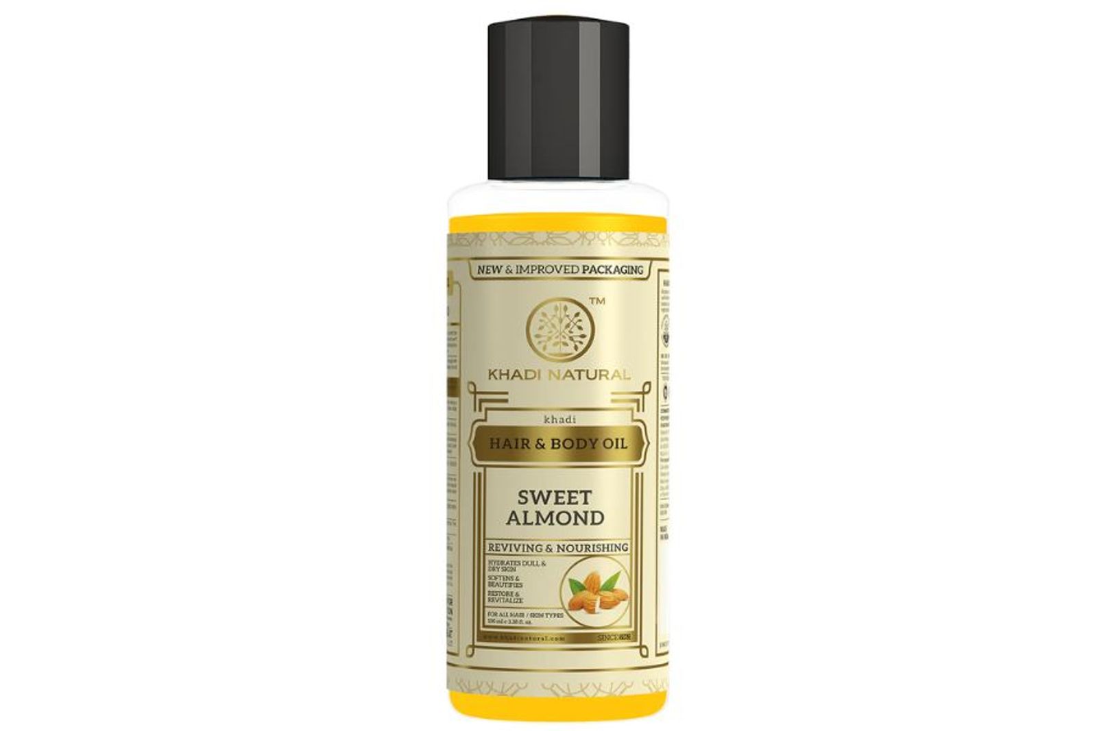 Khadi Natural Sweet Almond Hair & Body Oil