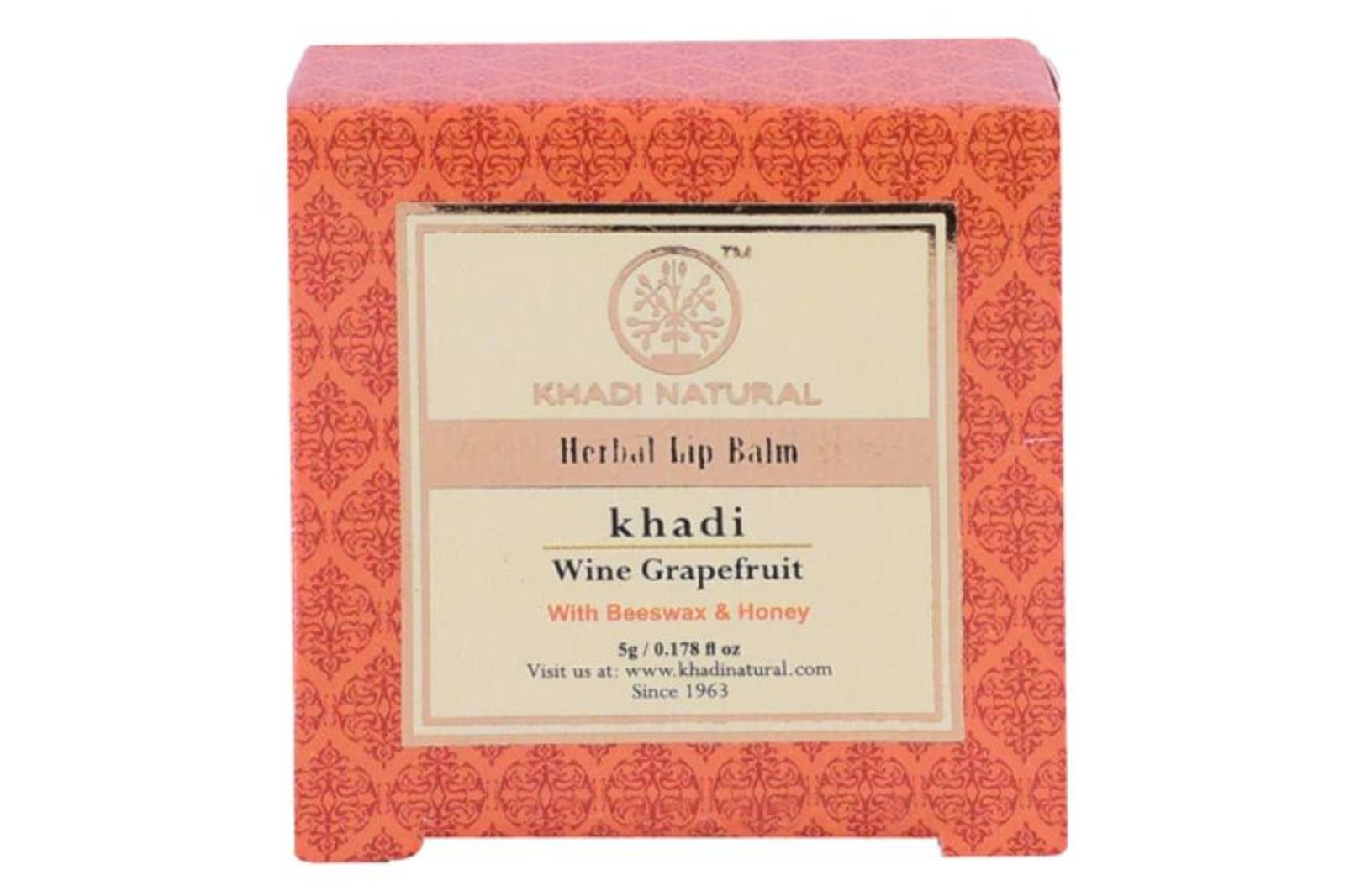 Khadi Natural Wine Grapefruit Lip Balm