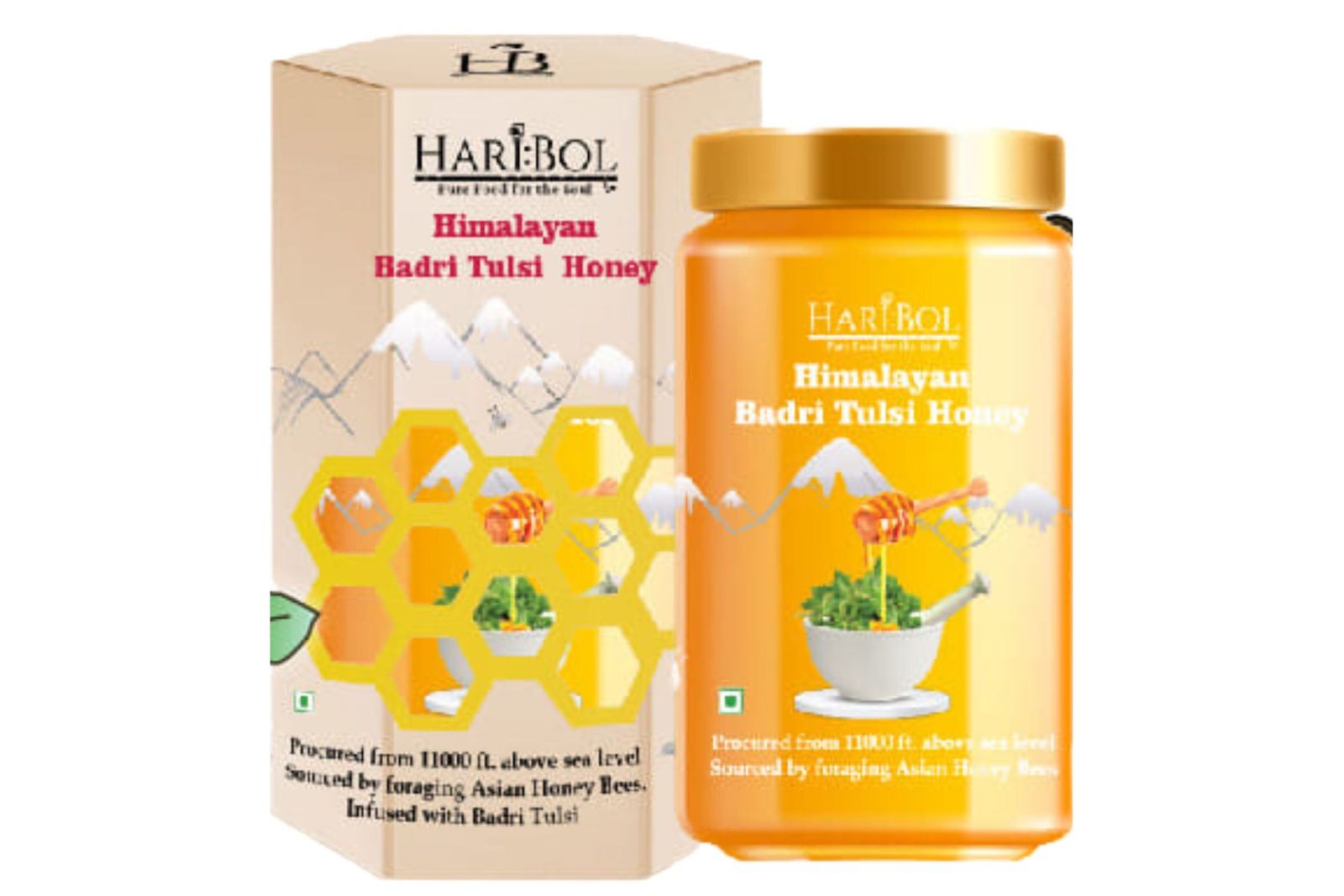 Haribol Natural Badri Tulsi Honey / हरिबोल प्राकृतिक बद्री तुलसी शहद