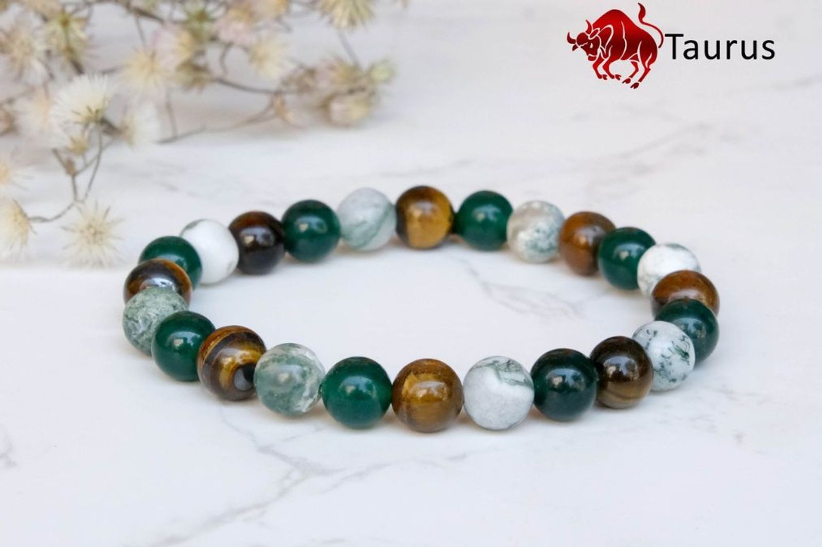 Tiger Eye Citrine Sunstone Bracelet(Taurus)